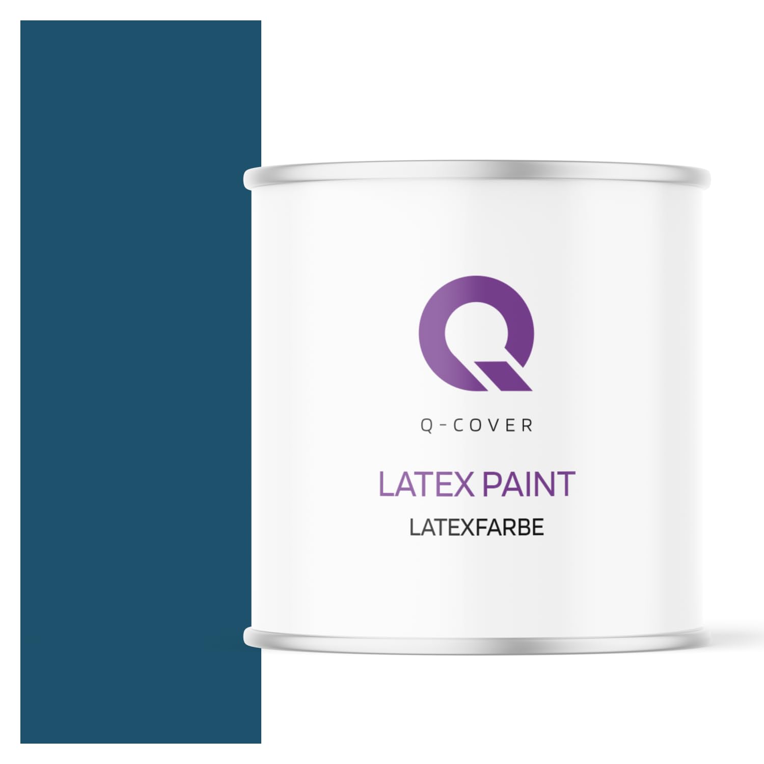 Latexfarbe 2L Marineblau – Matte Innenfarbe für Wand & Decke, Klasse 3, Hohe Deckkraft, Scheuerfest