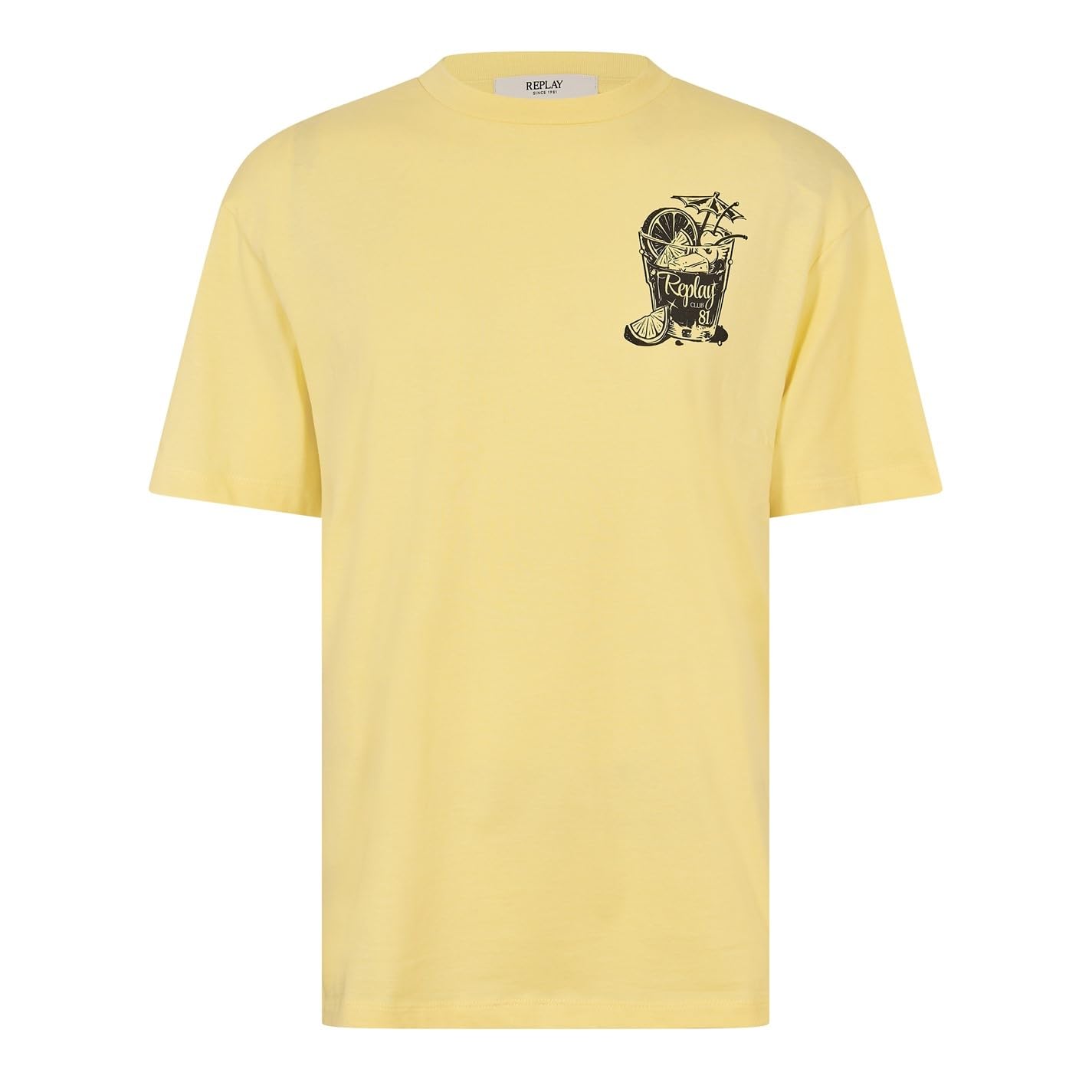 Replay Men's Yellow T-Shirt in Size XL, Sports Direct