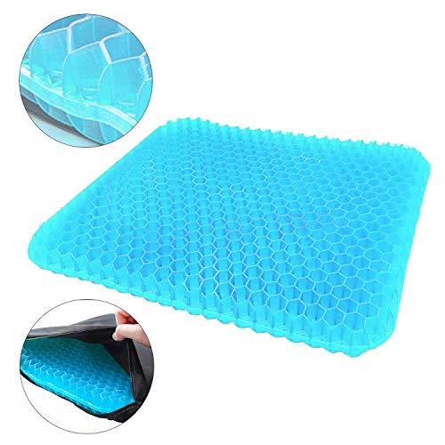 Decormy Gel Seat Cushion Double Thick Egg Seat Cushion Breathable Honeycomb Design