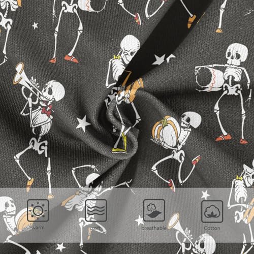 Little Girls' Soft Cotton Underwear Kids Breathable Comfort Halloween Skeleton Panties Briefs Toddler3