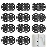 10 Sets Metal Snap Fasteners Press Studs 25mm Rust Proof Snap Buttons for Clothing Heavy Duty Sewing Fasteners Hats Belts for Coats Jackets Bags DIY Craft
