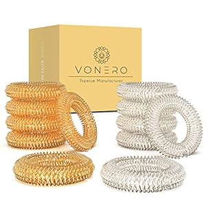 VONERO® Premium acupressuurringen, massagering, vaardigheden voor vingers, stressvermindering, anti-stress ring, set van…