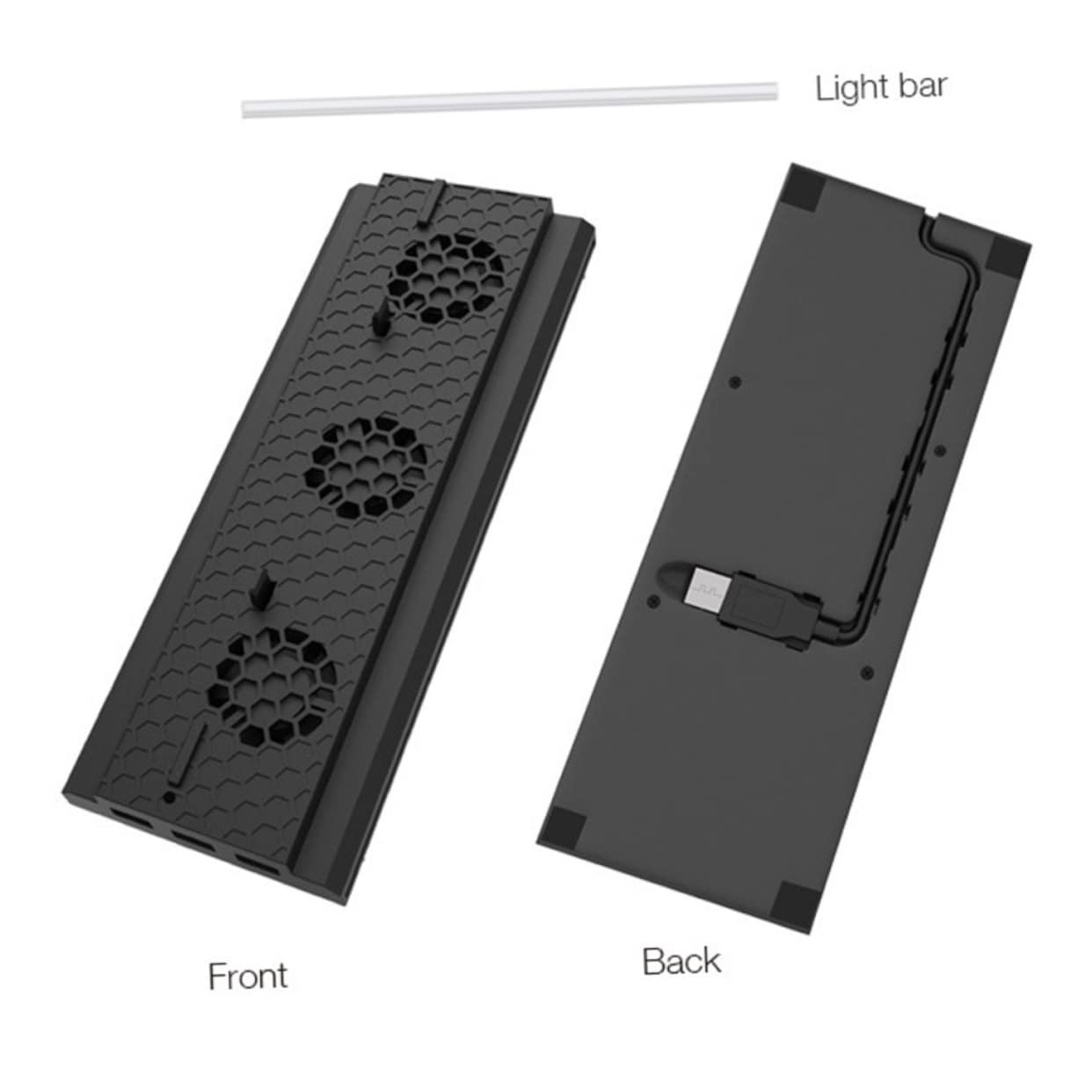 OSALADI Ventola Di Raffreddamento - Supporto Verticale Con Tripla Ventola Per X Dispositivo Di Raffreddamento Per Console Di Gioco Con Porte Usb