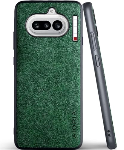 Étui en cuir Nothing Phone 4a AIORIA vert pour protéger votre mobile au quotidien