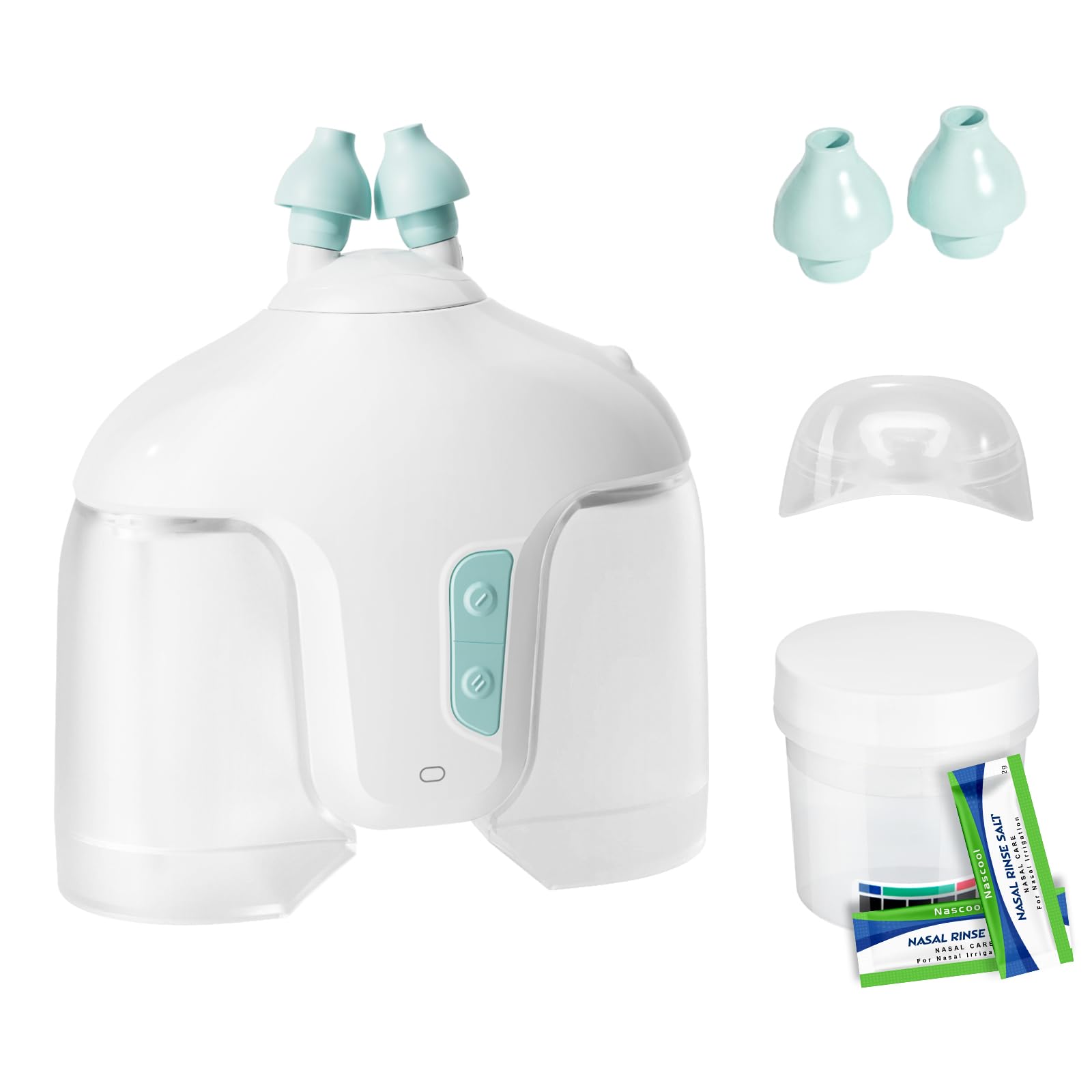 Sonmol Nasal Irrigation System with 50 Salt Packets, Sinus Rinse Machine, Nose Cleaner for Sinus Adult, Nose Washer Nasal Rinsing Sinus Relief Machine