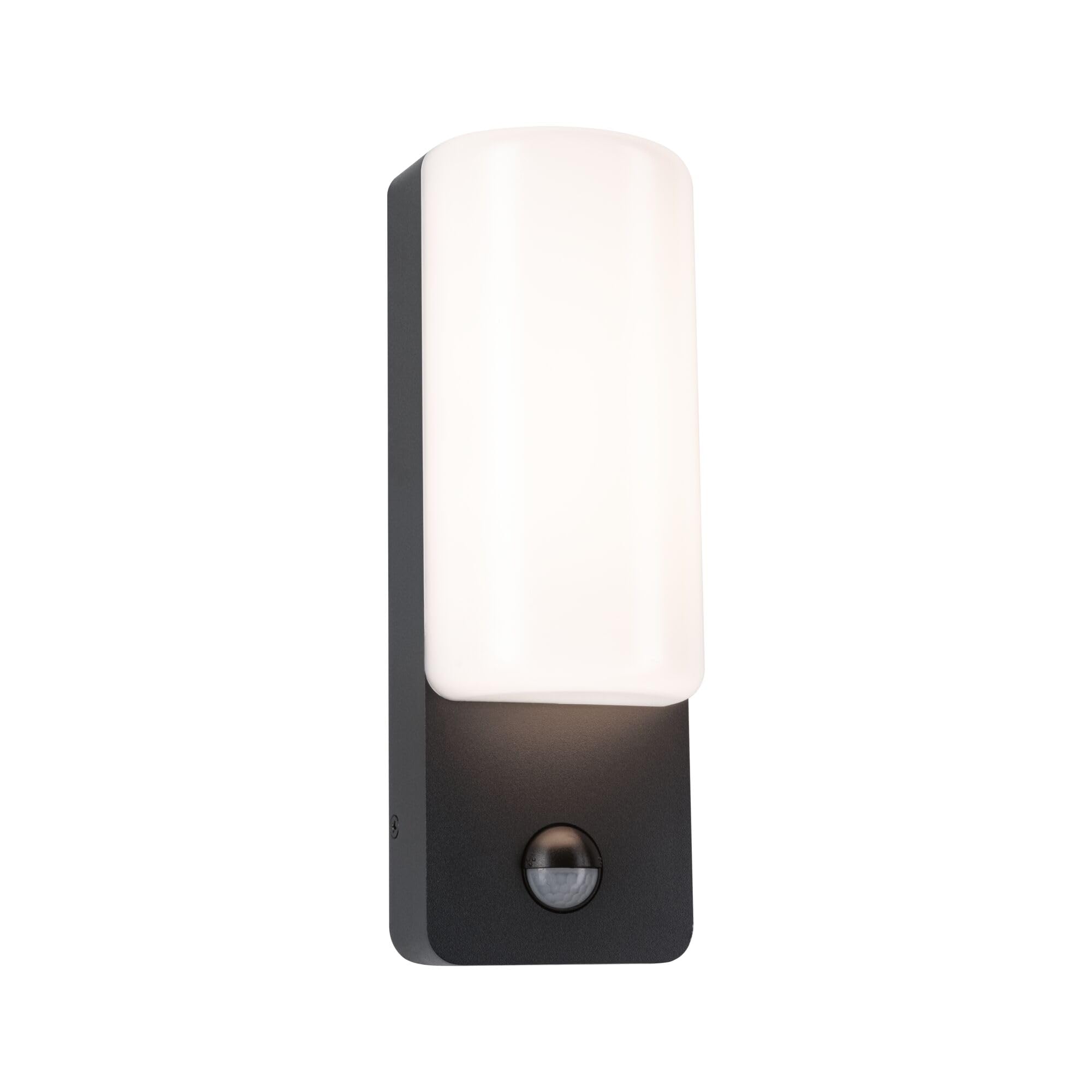 Paulmann 94851 LED oprawa na ścianę zewnętrzną Bonnie czujnik ruchu IP44 93x77mm 3000K 8,5W 560lm 230V antracyt, aluminium, oprawa zewnętrzna