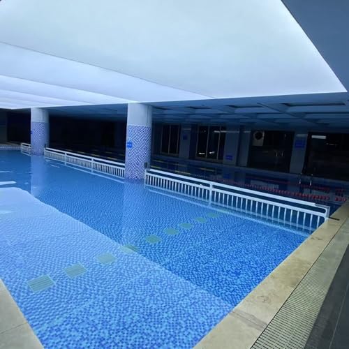 SRNSAEB Splicable Swimming Pool Safety Barriers with Fitting, 3 6 9 13 16 19 23 26 29 32 Foot Underwater Partition Boards Panels, Athletes/Swimmers Training Pool Divider(L 6m/19.7ft)