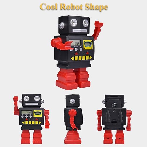 Miniatura 5 de NEXTAKE Robot Counting Piggy Bank, Digital Counting Coin Bank Money Jar Coin Counter Machine Robot Money Bank with Automatic Counting & Savings