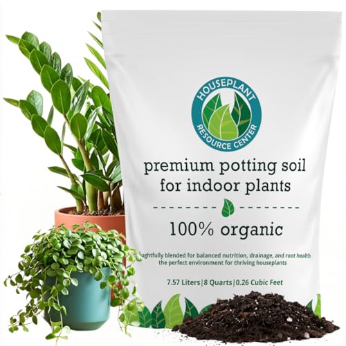 Organic Indoor Plant Soil – Enhanced Drainage & Optimal Nutrient Content for Healthy Roots & Fast Growth | Made in USA | Large 7.5L Bag