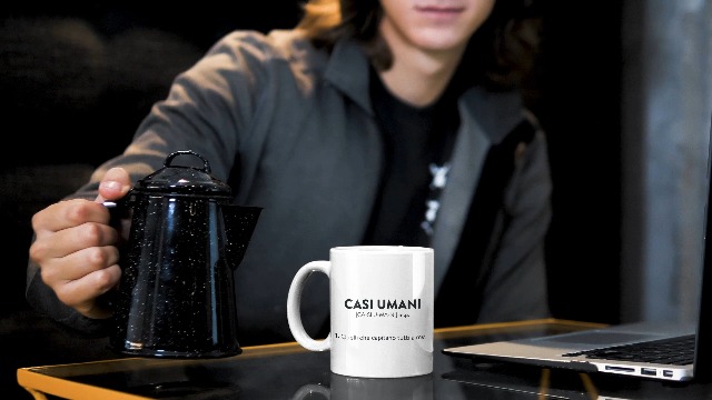 Tazza Divertente Con Scritta Umano | Regalo Compleanno | Ceramica Da 330 Ml | Design Umoristico