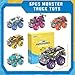 CheerfulToys Monster Truck Toys 6 Pack DIY Graffiti Metal Pull Back Car with Giant Wheels Party Favor Car Kids Toy for Boys Girls Ages 3 and Up