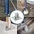 OhLectric Strut Post Base Single Channel with 4 Mounting Holes - Heavy Duty Galvanized Zinc Plated Square for Single Channel Fence Post Base - Side Orientation - 6-inch x 6-inch Base - OL-48010