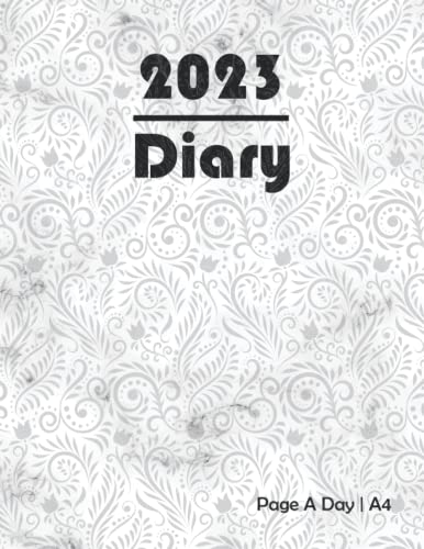 2023 Diary A4 Page A Day planner: 2023 Daily Diary for 365 Days, One Page Per Day Fully Lined and Dated Journal, Diary 2023 January to December, Christmas gifts