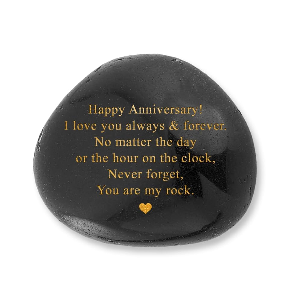 VELENTI Happy Anniversary Decorative Stones Rock -...