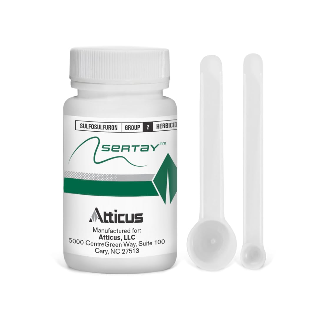 Atticus Sertay Herbicide (1.25 oz) - Sulfosulfuron Weed Killer for Southern Lawns – Post Emergent Weed Control - Sedge, Nutsedge, Kyllinga