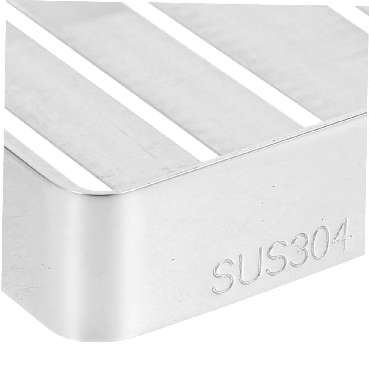 Jabonera Autodrenante de Acero Inoxidable Plata 2 Piezas