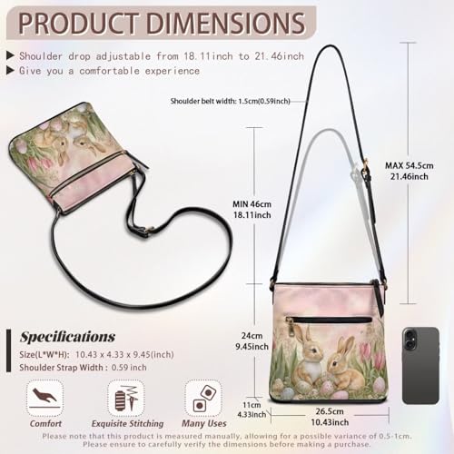 Image of Leather Purses for Women, Leather Hobo Bags for Women Travel Sling Purse Triple Zippered Pockets Shoulder Bag