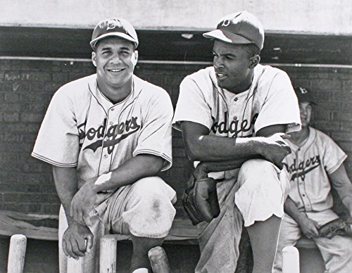 Brooklyn Dodgers Jackie Robinson And Roy Campanella Together in 1948. 8x10 Photo Picture mf