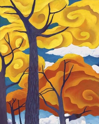 Affiche Georgia O’Keeffe Autumn Trees poster abstrait 40x50
