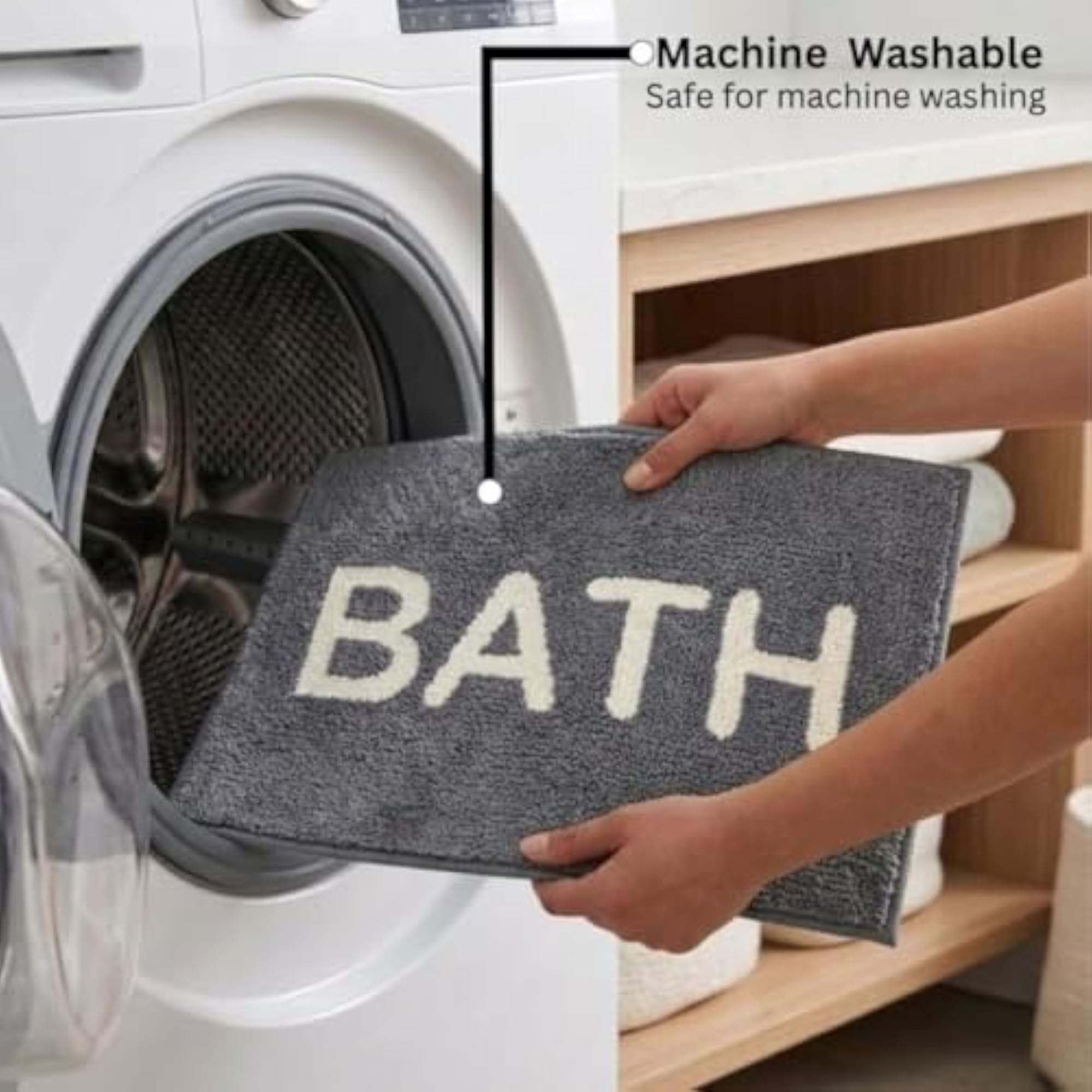 Living Soft Anti Slip Easy Home Bath Mat, Multicolour
