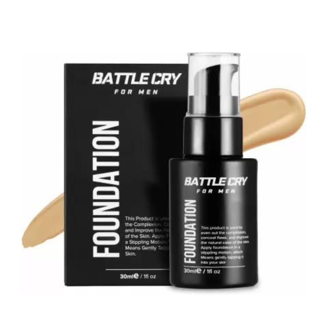 Battle Cry Lightweight Liquid Foundation, Long Lasting Full Coverage Liquid Foundation For Face Makeup, Hydrating Skin Corrector, (30ml, Medium)-image-10