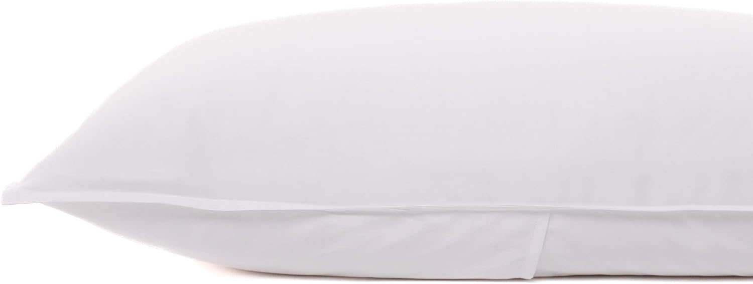 Canadian Down & Feather Co. - 3 Piece Duvet Cover Set 300 Thread Count Cotton - 3 Sided Zipper Closure Queen Size, Classic White
