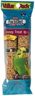 Forti-Diet Parakeet Honey Treat Stick, 7oz Budgie Treats Value Pack - Tasty Bird Snacks