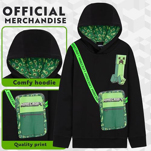 Minecraft Hoodie for Boys Teenagers Hooded Sweatshirt Creeper Youth Pullover Gamer Sweater Fashion Casual Gifts for Boys4