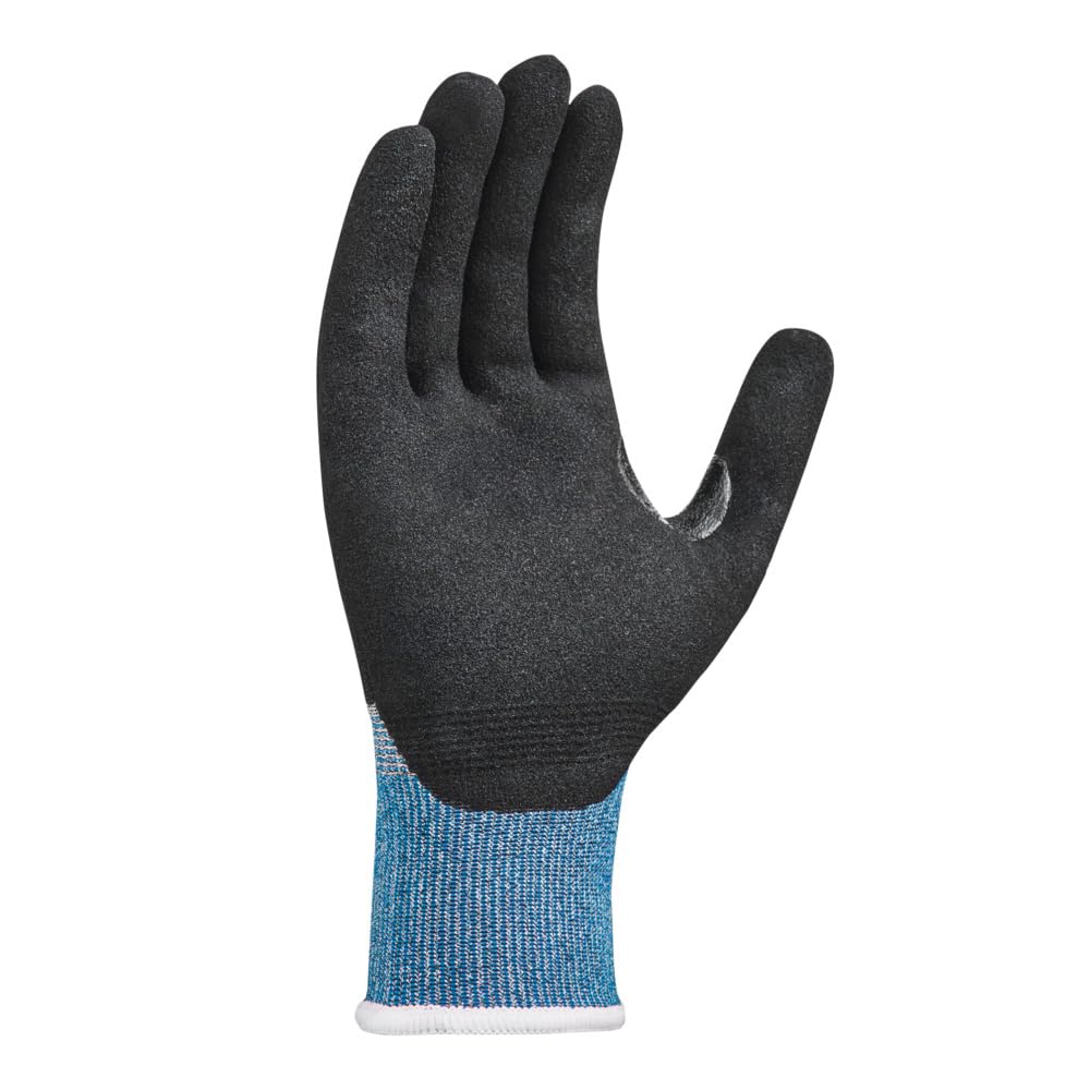 texxor 288 Stück Schnittschutz-Strickhandschuhe 2610, CUT C, grau-schwarz, 8/M, Karton, Schnittschutzhandschuhe, Arbeitshandschuhe, Küchenhandschuhe