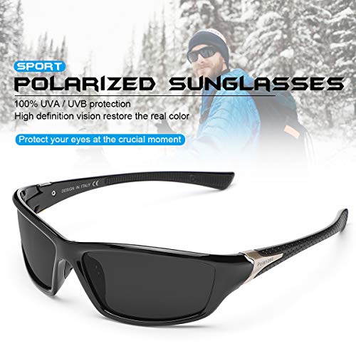 Lunettes de soleil polarisées pour cyclisme, conduite et pêche active