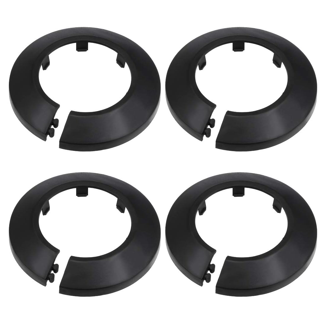 TOP-VIGOR 4pcs 51.5mm Pipe Cover Decoration, Click-in PP Plastic Escutcheon Pipe Collar for Water Pipe Drain Line