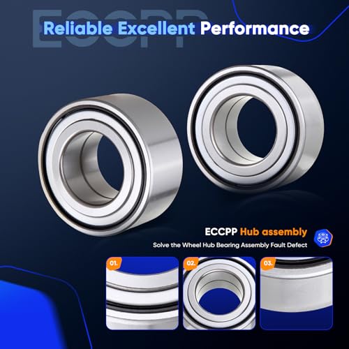 Image of ECCPP 2-Piece 510078 Wheel Hub Bearing for Kia Spectra 2004-2009 | for Hyundai Tiburon 2003-2008 Pre-Greased Sealed