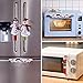 OurWarm Christmas Refrigerator Handle Covers Set of 4, Christmas Kitchen Decor Snowman Fridge Door Handle Cover Appliance Handle Covers for Christmas Decorations