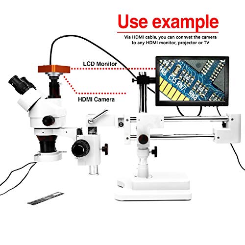 21MP HDMI USB C-Mount Industrie Mikroskop Kamera Set 2K 1080P HD Video Kamera 220VEU Stecker – Bild 6