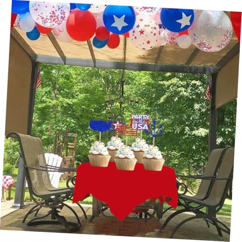 Pitillos de papel patrióticos para fiestas 20 pcs miniatura 3