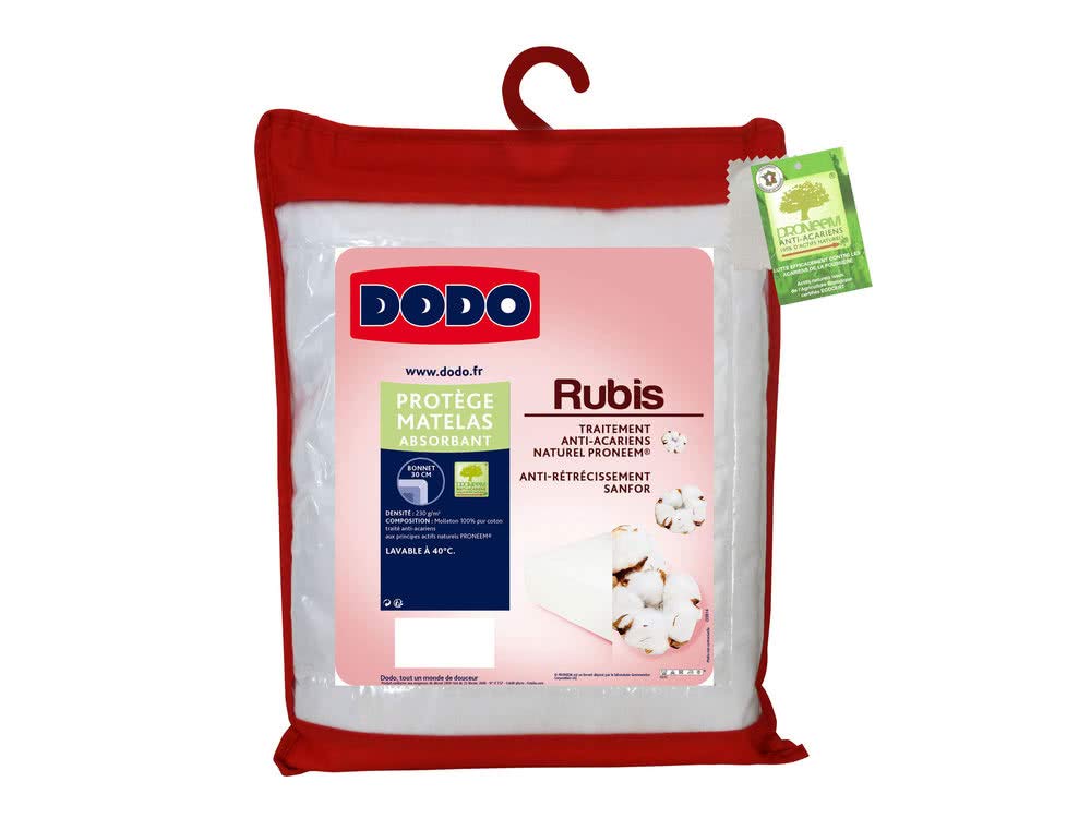 Dodo Coprimaterasso, Pile MOLLETON 100% Cotone TRATTATO ANTIACARIANI PRONEM E Anti-RITRECCIMENTO SANFOR, Bianco, 160 x 200 cm