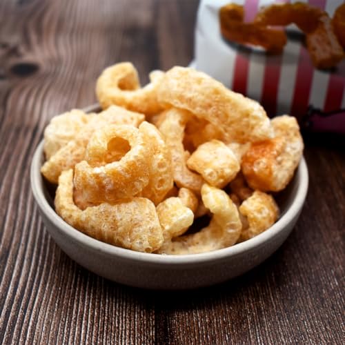 Delvita Schweinekrusten (16 x 125 g) - Leckere Schweinekrusten Chips aus Dänemark