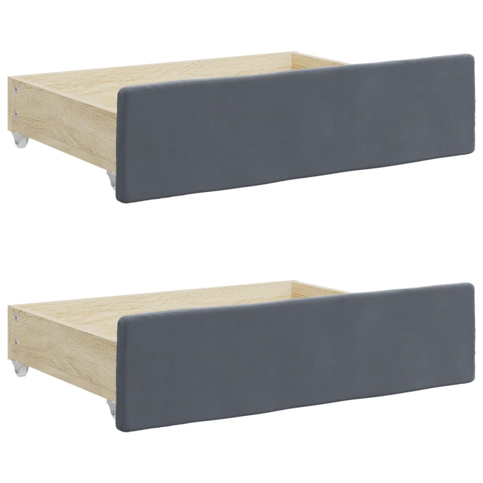 ATOMSTACK MAKER Divano letto pieghevole 2 in 1 con cassetti portaoggetti, rivestito in velluto grigio scuro, 229 x 110 x 68 cm, ideale per piccoli spazi e visite, materassi non inclusi