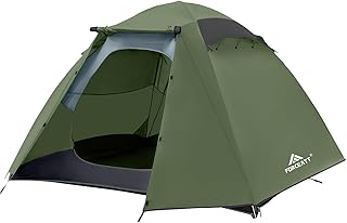Forceatt Zelt 2-4 Personen Camping Wasserldicht 3-4 Saison,Ultraleicht Zelte Mit Kleinem Packmaß, Kuppelzelt Sofortiges Aufstellen Für Trekking, Outdoor, Festival