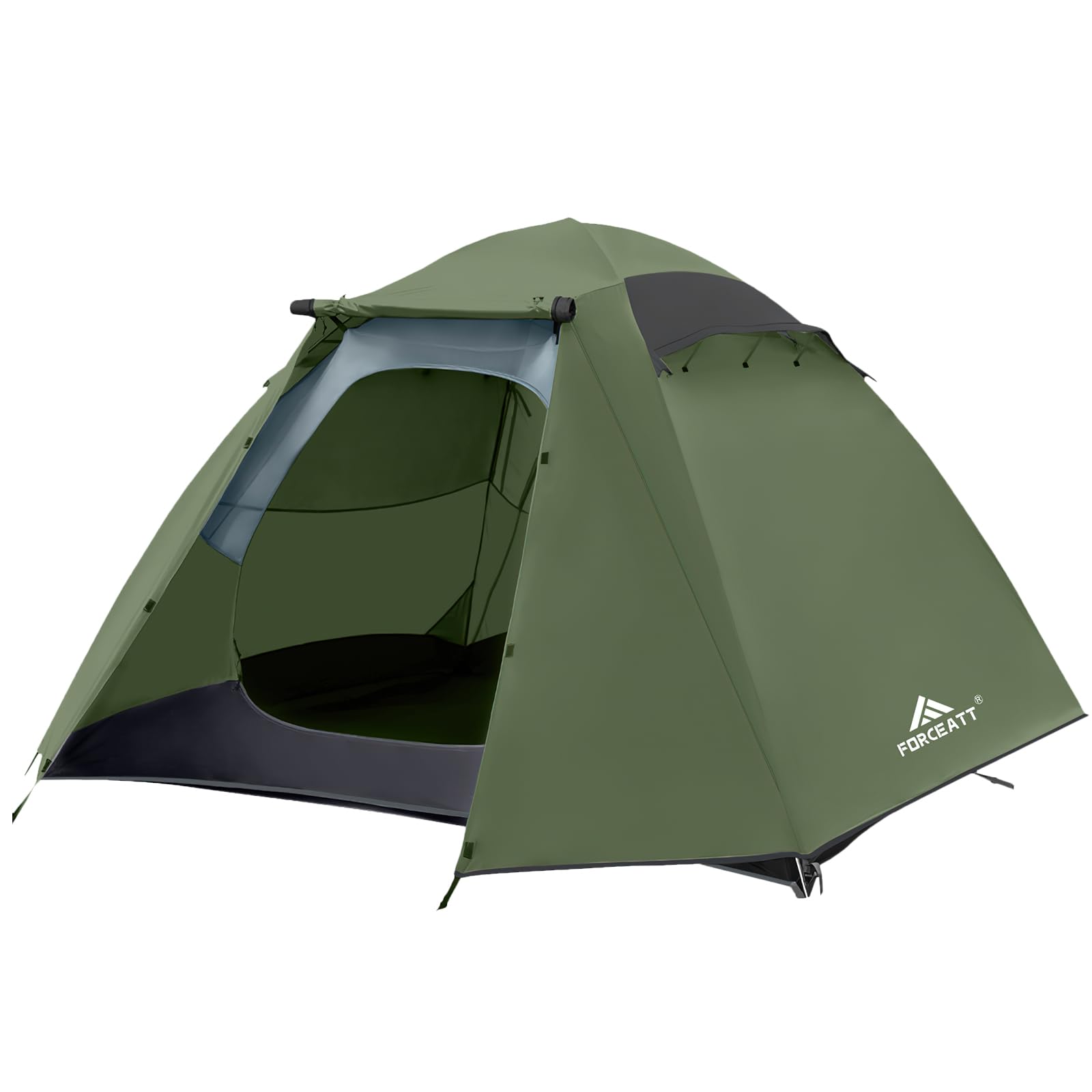 Forceatt Camping Tent 2/3/4 Person, Professional Waterproof & Windproof Lightweight Backpacking Tent Suitable for Outdoor,Hiking,Camping, Mountaineering and Travel