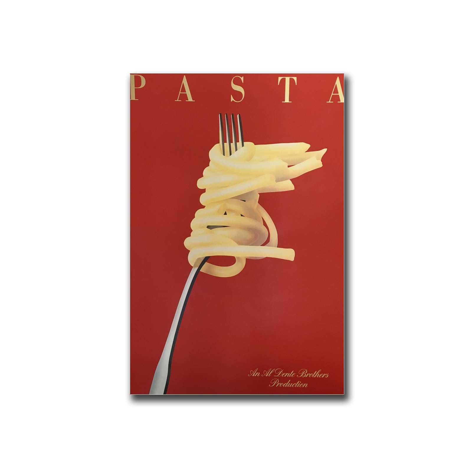 EHDKPWAX Canvas Posters and Pictures Pasta Vintage Italian Food Retro Print Italian Antique Food & Drink Vintage Poster Modern Home Bedroom Decor