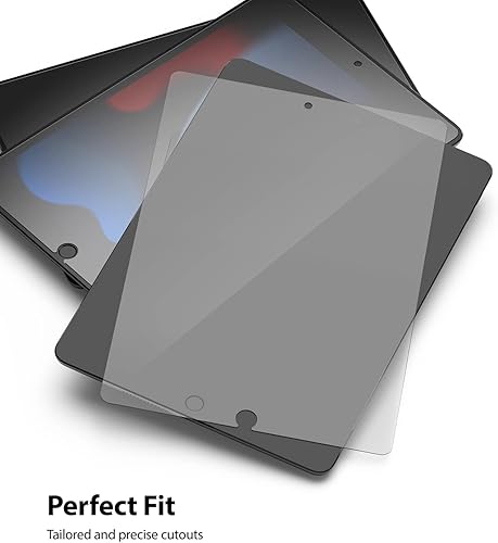Miniatura 3 de Ringke Protector de pantalla de vidrio templado compatible con iPad de 9ª generación (2021), iPad de 8ª generación (2020), iPad de 7ª generación