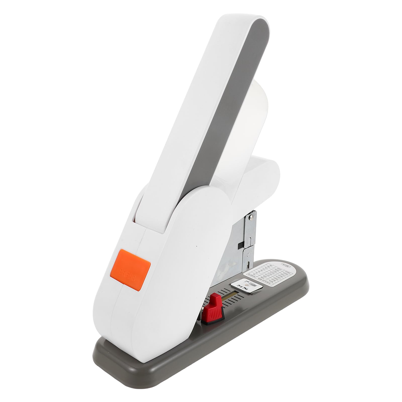 Cucitrice Pesante Bianca per Ufficio e Scuola Capacità 190 Fogli, Struttura Robusta in Metallo e Abs, Tecnologia di Cucitura senza Sforzo e Design Ergonomico