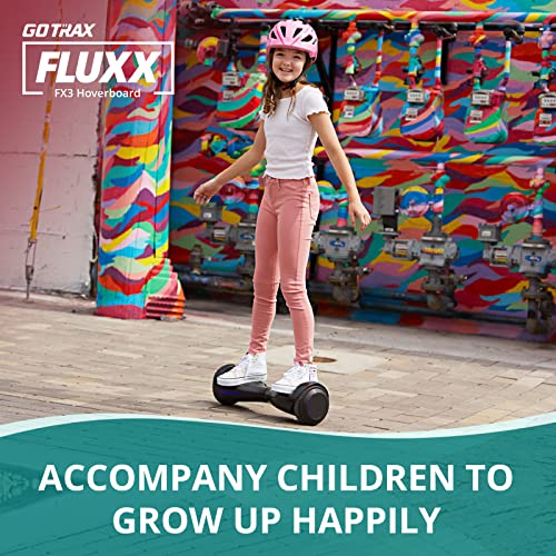 Fluxx Fx3 Hoverboard With 6.5" Led Wheels & Headlight, Max 3.1Miles Range & 6.2Mph Power By 200W Motor, Ul2272 Certified Approved And 50.4Wh Battery Self Balancing Scooters For 44-176Lbs Kids Adults (Blue) #TOP4