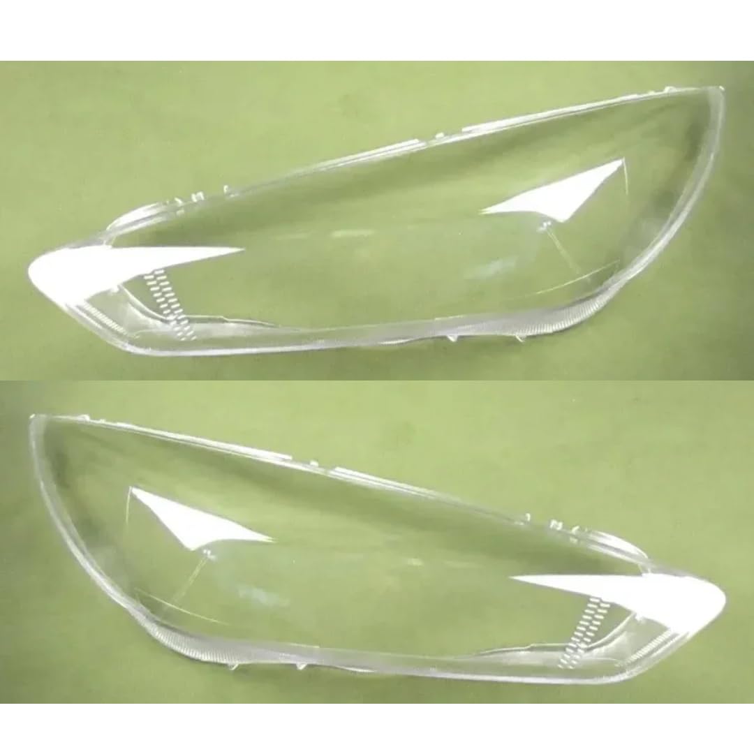 Oulesh Headlight Lens Cover for Ford Focus 2015-2018, Car Front Headlight Cover Transparent Lampshade Headlamp Shell