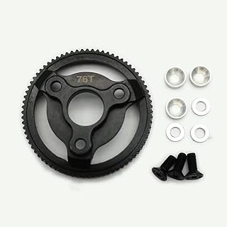 Hard Steel Spur Gear 76T 48P for Models with Torque Control Slipper Clutch for Traxxas Bandit Slash Rustler Stampede Telluride 4676