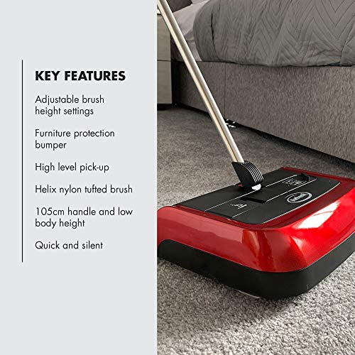 Ewbank 830UKR Evo3 Manual Floor and Carpet Sweeper, Lightweight Multi