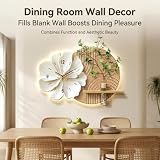 3D Wall Art Decor Glow Sculpture LED Wall Clock Hydroponic Vase