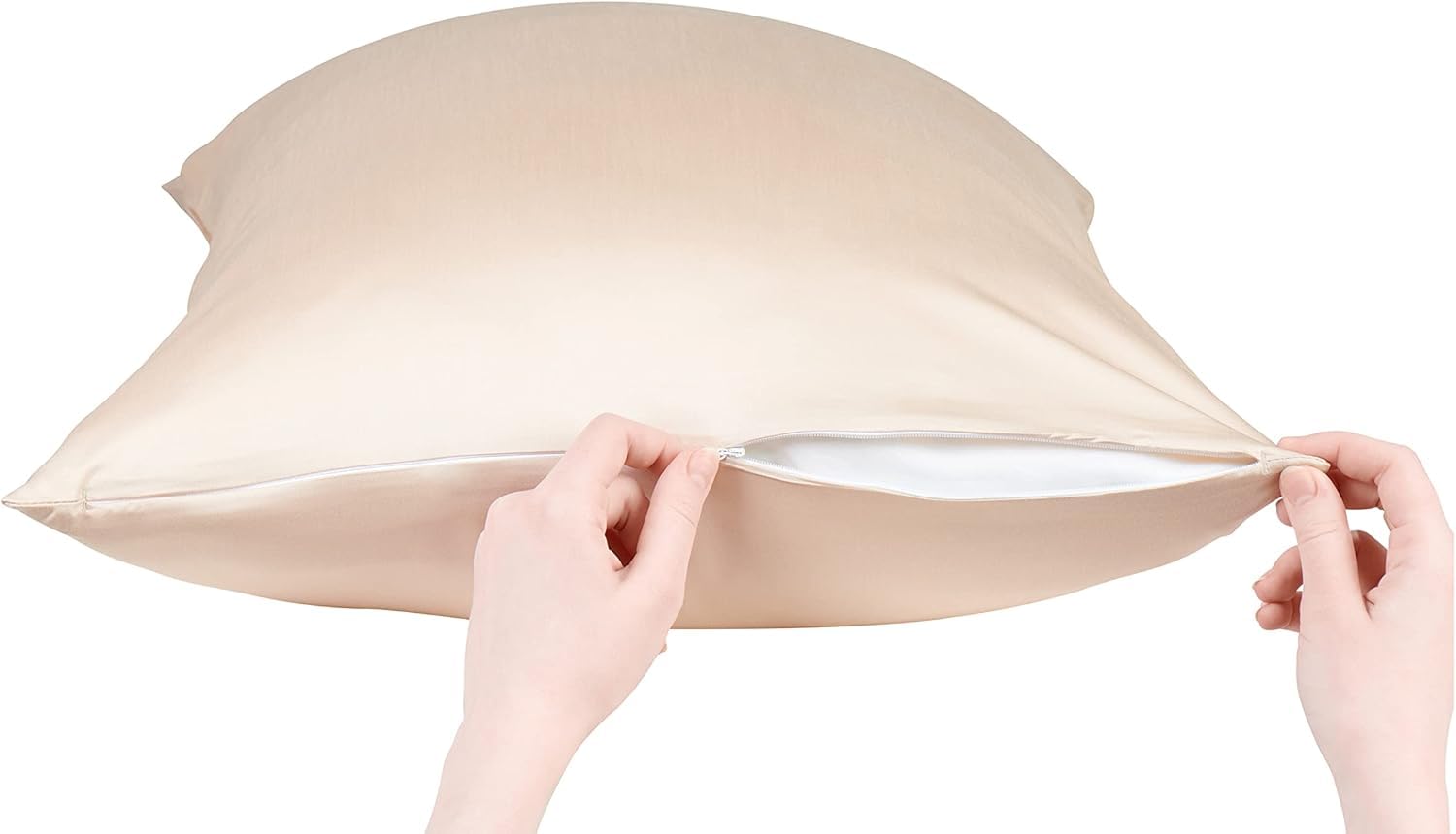 Pillowcase for Acne Prone Skin - Anti-Acne Copper Infused Pillow Case 1pc, Dermatologist-Tested Vegan Silk Pillowcase Queen Size 20x30, Cooling Silky Satin Pillow Cases for Hair and Skin