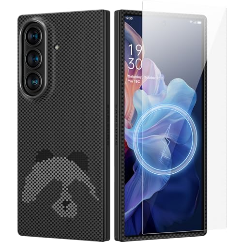 memumi Sumsung Galaxy Z Fold 7対応アラミド繊維ケース[強化ガラスフィルム付き]極薄保護カバー 1500Dアラミド繊維 耐衝撃 ワイヤレス充 51Kwtd1mCML.jpg